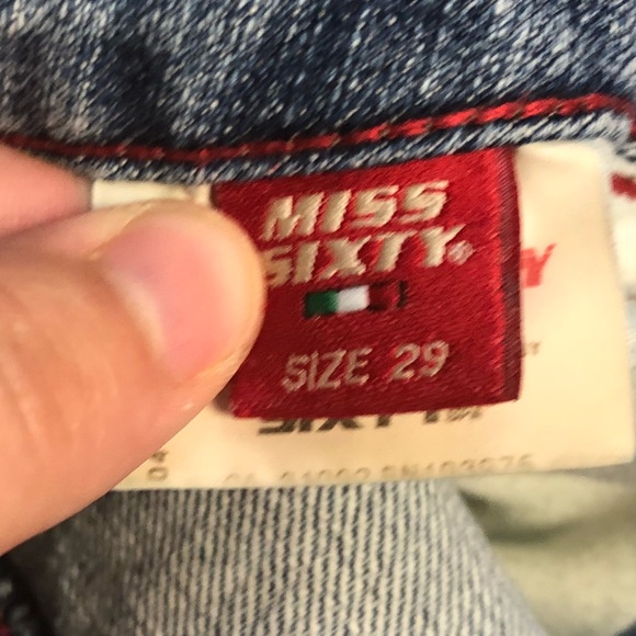 Miss sixty sz 29 distressed jeans extra low cotton - Picture 7 of 8